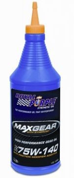 ROYAL PURPLE MAX GEAR 75w140 gear oil - 1quart